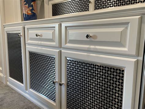 sheet metal cabinets|decorative metal kitchen cabinet accent.